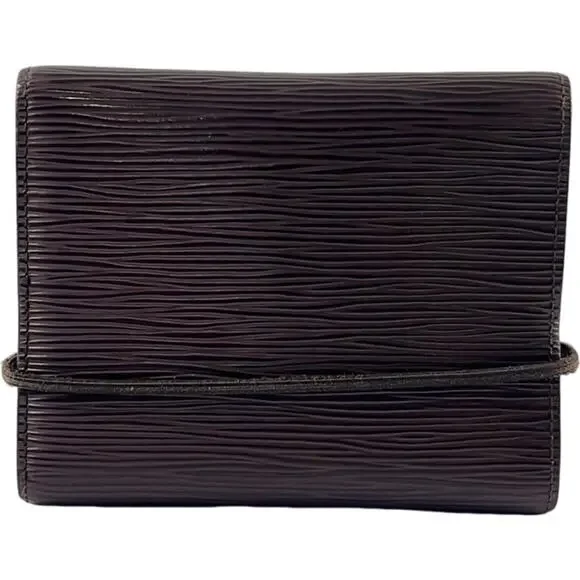 Louis Vuitton Brown Elastique Epi Leather Wallet